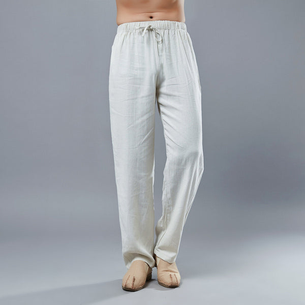 Men Causal Style Linen and Cotton Pants