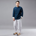 Men Hangfu KungFu Style Linen and Cotton Tops
