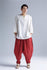 Men Pullover V-neck Linen and Cotton T-shirts Tops