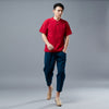 Men New Style Causal Linen and Cotton Capri Pants