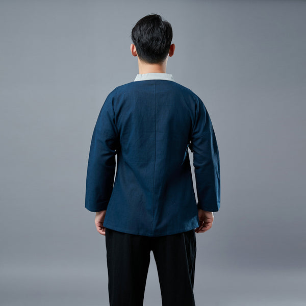 Men Zen TaiChi Hangfu Kungfu Style Linen and Cotton Top