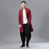 Men Retro Style Linen and Cotton Ankle Lenght Coat