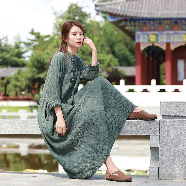White Dress/ Maternity dress/ Linen Dress/ Summer Dress/ Tea Length Dress/ Casual dress/ High Waist Dress