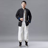 Men Asian Traditional Hanfu Style Men Linen Jacket (inner with velvet)