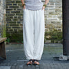 Women Retro Style Water-washed Linen and Cotton Lantern Pants